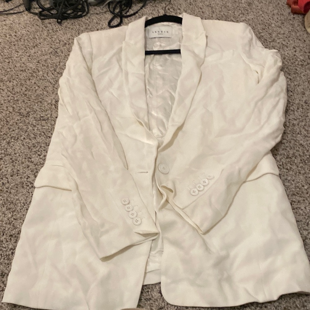 Sandro paris white blazer